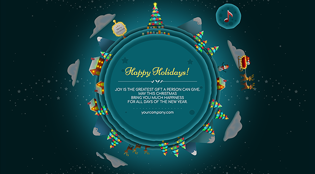 Christmas Card Gift Planet - 8